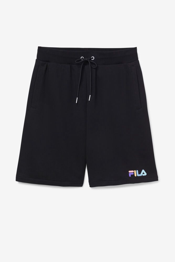 Fila Shorts Mens Black - Donaver - Philippines 0326541-RP